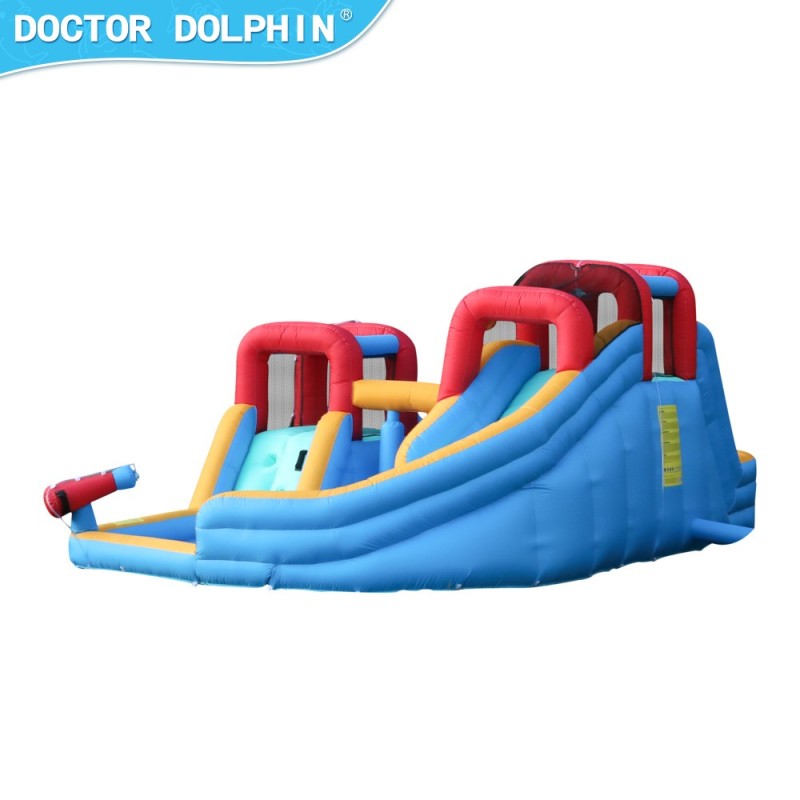 Doctor Dolphin Φουσκωτό Τραμπολίνο με δύο τσουλήθρες αναρρίχηση και νεροπίστολα