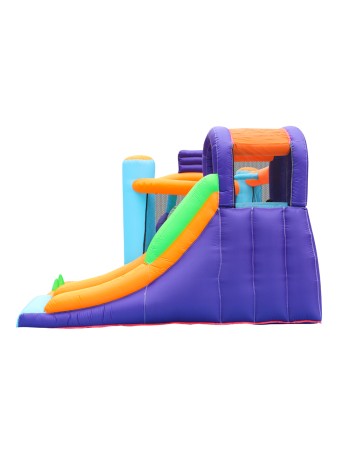 AirMyFun Φουσκωτό Τραμπολίνο με δύο τσουλήθρες αναρρίχηση και μπαλοπίσινα