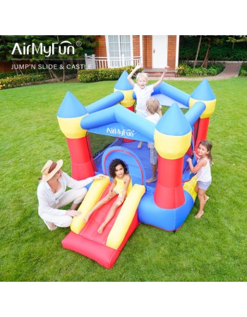 AirMyFun Φουσκωτό Τραμπολίνο κάστρο με τσουλήθρα