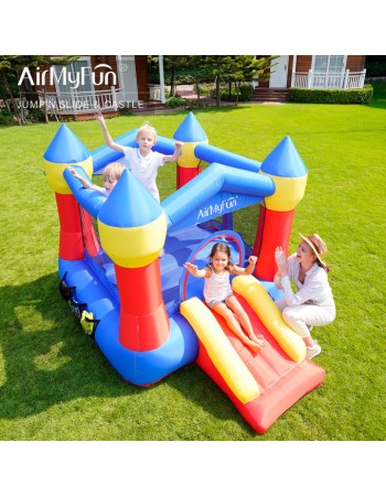 AirMyFun Φουσκωτό Τραμπολίνο κάστρο με τσουλήθρα
