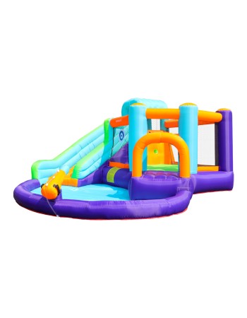 AirMyFun Φουσκωτό Τραμπολίνο με νεροτσουλήθρα αναρρ΄΄ιχηση πισίνα και νεροπίστολο