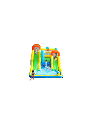 SunSports Φουσκωτό Τραμπολίνο με δύο νεροτσουλήθρες μπασκέτα αναρρίχηση και νεροπίστολα