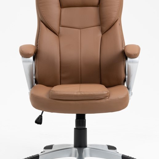 Καρέκλα Γραφείου Διευθυντική με μπράτσα και ανάκληση Δερματίνης Cappuchino 113-121x69x64cm Καρέκλα Γραφείου Διευθυντική με μπράτσα και ανάκληση Δερματίνης Cappuchino 113-121x69x64cm