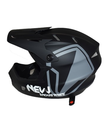 Full Face Κράνος ποδηλάτου BMX Freeride - Downhill ΜΟΟΝ matt Black