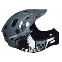 Full Face Downhill Helmet BMX Freeride - Downhill ΜΟΟΝ matt Grey