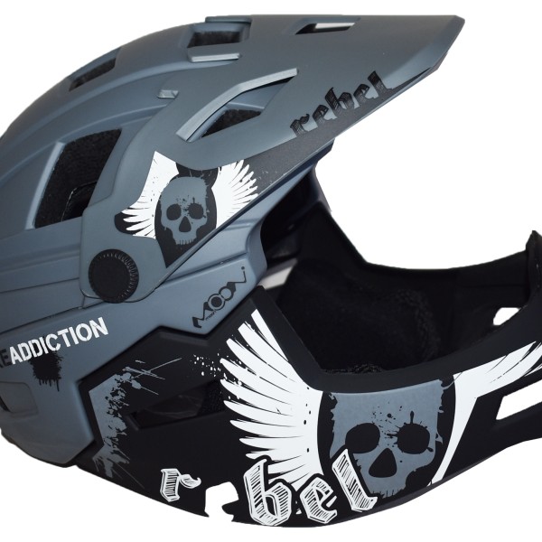 Full Face Κράνος ποδηλάτου BMX Freeride - Downhill ΜΟΟΝ matt Grey Full Face Κράνος ποδηλάτου BMX Freeride - Downhill ΜΟΟΝ matt Grey