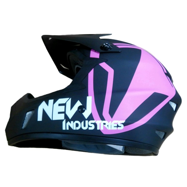 Full Face Κράνος ποδηλάτου BMX Freeride - Downhill ΜΟΟΝ matt Black with Pink Full Face Κράνος ποδηλάτου BMX Freeride - Downhill ΜΟΟΝ matt Black with Pink