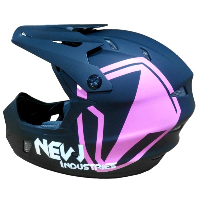 Full Face Κράνος ποδηλάτου BMX Freeride - Downhill ΜΟΟΝ matt Black with Pink Full Face Κράνος ποδηλάτου BMX Freeride - Downhill ΜΟΟΝ matt Black with Pink