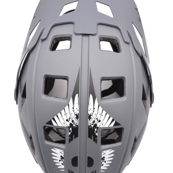 Full Face Κράνος ποδηλάτου BMX Freeride - Downhill ΜΟΟΝ matt Grey