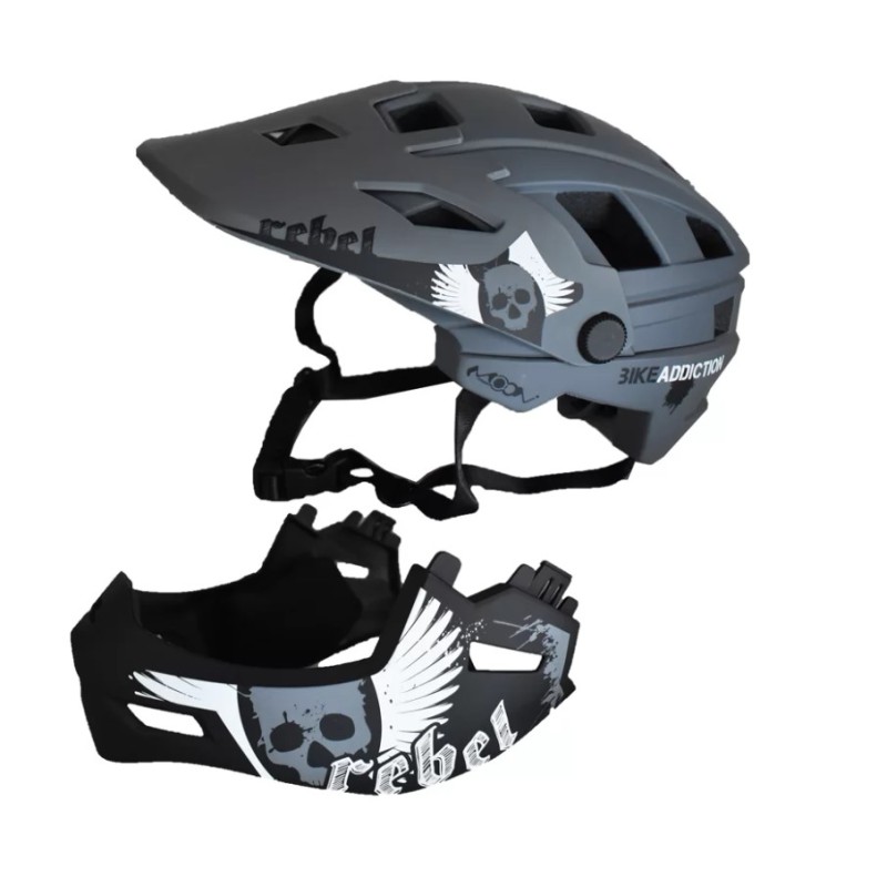 Full Face Κράνος ποδηλάτου BMX Freeride - Downhill ΜΟΟΝ matt Grey Full Face Κράνος ποδηλάτου BMX Freeride - Downhill ΜΟΟΝ matt Grey