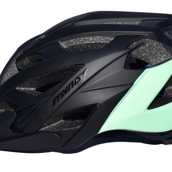 Κράνος Ποδηλάτου MY NAT με σκίαστρο και φως LED σε Μαύρο πράσινο Χρώμα Κράνος Ποδηλάτου MY NAT με σκίαστρο και φως LED σε Μαύρο πράσινο Χρώμα