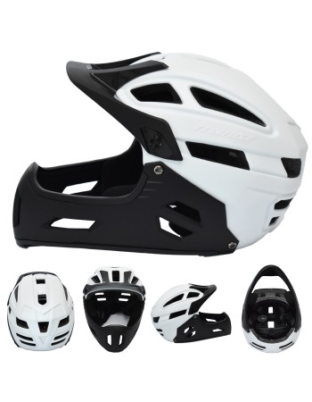 Full Face Κράνος ποδηλάτου BMX Freeride MY NAT Λευκό