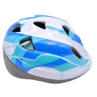 Children safety helmet with removable cushion in blue