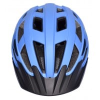 Bike helmet MY NAT with canopy and LED lights in blue color