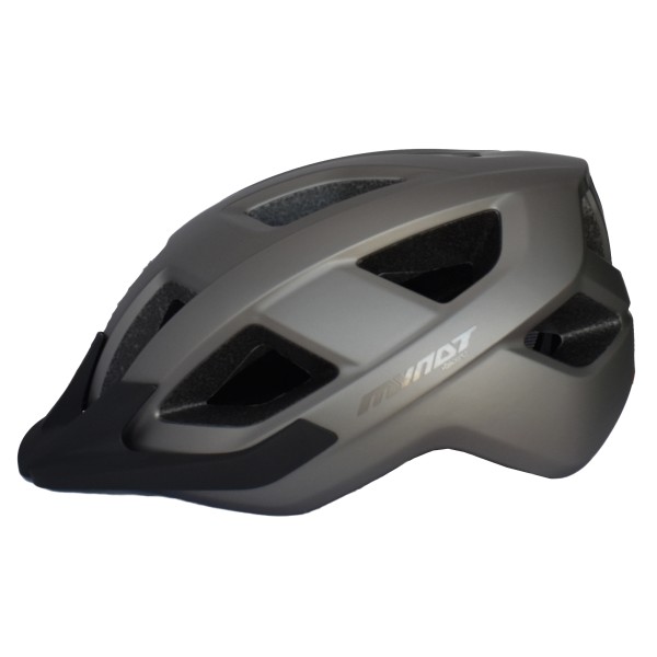 Κράνος Ποδηλάτου MY NAT με φως LED και σκίαστρο σε Χρώμα Ανθρακί