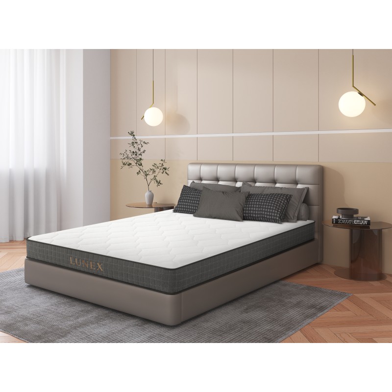 Στρώμα ύπνου Μονό Lunex Grey 90x200x20cm με ελατήρια τύπου pocket υψηλής συμπίεσης