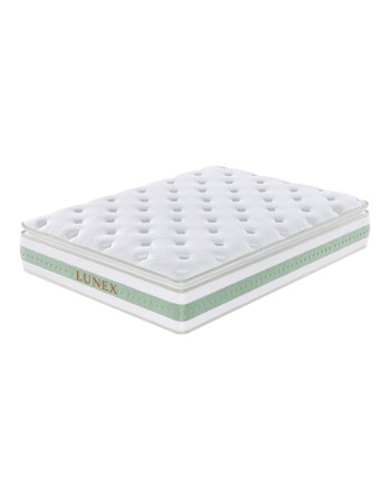 Στρώμα ύπνου Υπέρδιπλο Lunex Green Lux 160x200x25cm με ελατήρια τύπου pocket υψηλής συμπίεσης