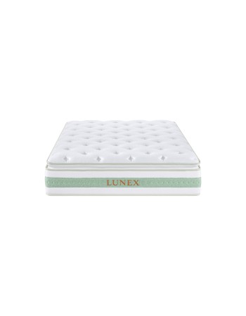 Στρώμα ύπνου Υπέρδιπλο Lunex Green Lux 160x200x25cm με ελατήρια τύπου pocket υψηλής συμπίεσης