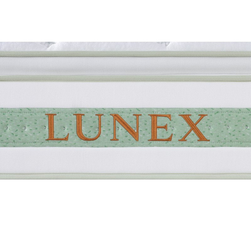 Στρώμα ύπνου Υπέρδιπλο Lunex Green Lux 160x200x25cm με ελατήρια τύπου pocket υψηλής συμπίεσης