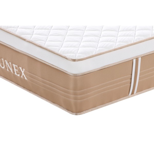 Στρώμα ύπνου Μονό Lunex Beige 90x200x31cm με ελατήρια τύπου pocket υψηλής συμπίεσης