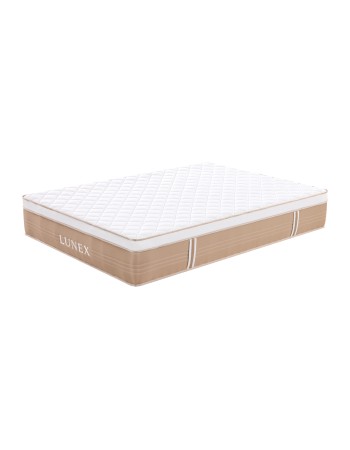 Στρώμα ύπνου Μονό Lunex Beige 90x200x31cm με ελατήρια τύπου pocket υψηλής συμπίεσης
