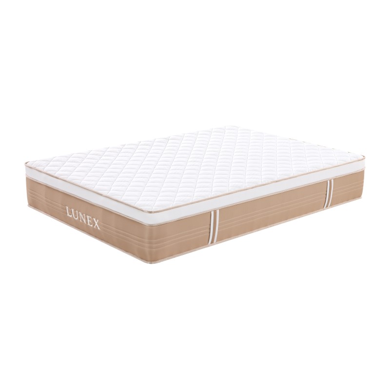 Στρώμα ύπνου Μονό Lunex Beige 90x200x31cm με ελατήρια τύπου pocket υψηλής συμπίεσης