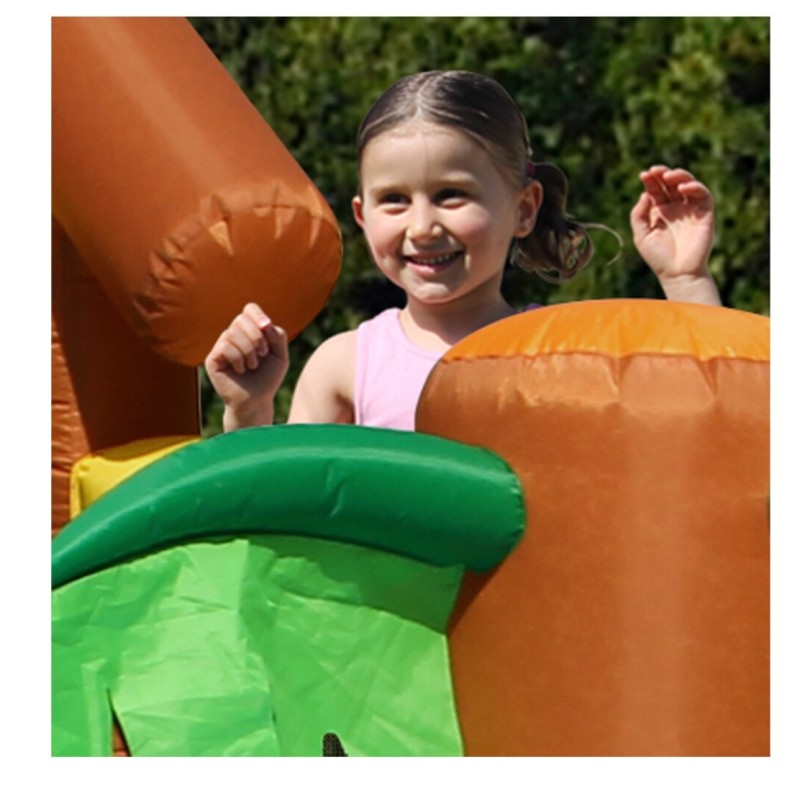 Happy Hop Φουσκωτό Τραμπολίνο με Διπλή Τσουλήθρα The Forest Bouncer Happy Hop Φουσκωτό Τραμπολίνο με Διπλή Τσουλήθρα The Forest Bouncer