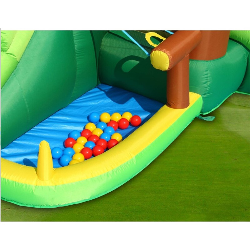 Happy Hop Φουσκωτό Τραμπολίνο με Διπλή Τσουλήθρα The Forest Bouncer Happy Hop Φουσκωτό Τραμπολίνο με Διπλή Τσουλήθρα The Forest Bouncer