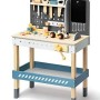 ROBOTIME Ξύλινος παιδικός πάγκος εργασίας με εργαλεία 43 τεμαχίων 55x29x86cm