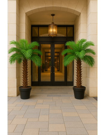 Τεχνητό Δέντρο Εξωτερικού Χώρου Φοίνικας Τσίκας και ύψος 180cm