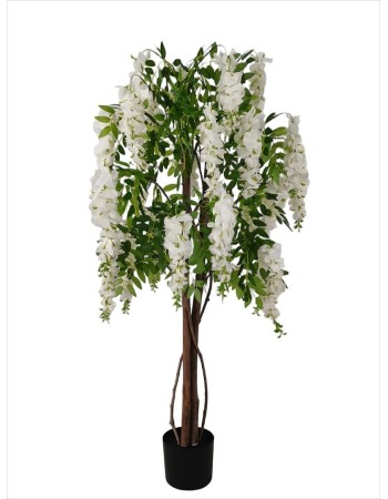 Τεχνητό Φυτό Εξωτερικού Χώρου με λευκά λουλούδια με ύψος 120cm