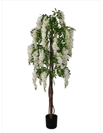 Τεχνητό Φυτό Εξωτερικού Χώρου με λευκά λουλούδια με ύψος 150cm