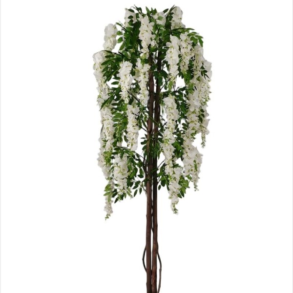 Τεχνητό Φυτό Εξωτερικού Χώρου με λευκά λουλούδια με ύψος 180cm