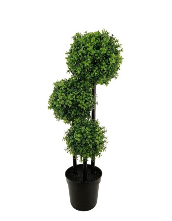 Τεχνητό Φυτό Εξωτερικού Χώρου Tropical Balls με 3 μπάλες διαστάσεων 22cm 27cm και 30cm και ύψος 90cm