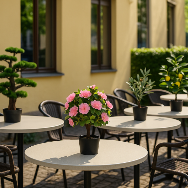 Τεχνητό Φυτό Εξωτερικού Χώρου Azalea με 40 λουλούδια και ύψος 53cm