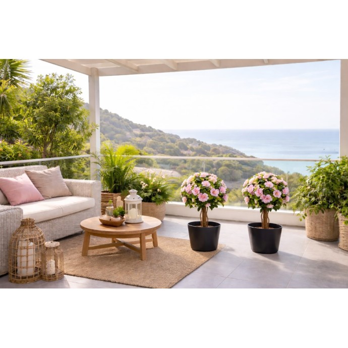 Τεχνητό Φυτό Εξωτερικού Χώρου Azalea με 57 λουλούδια και ύψος 92cm