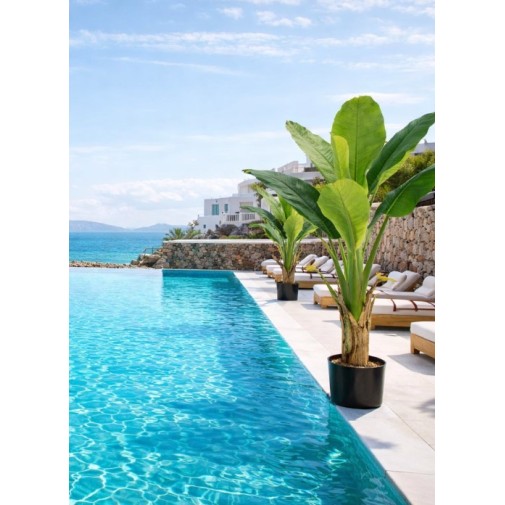 Τεχνητό Φυτό Εξωτερικού Χώρου Μπανανιά με ύψος 130cm