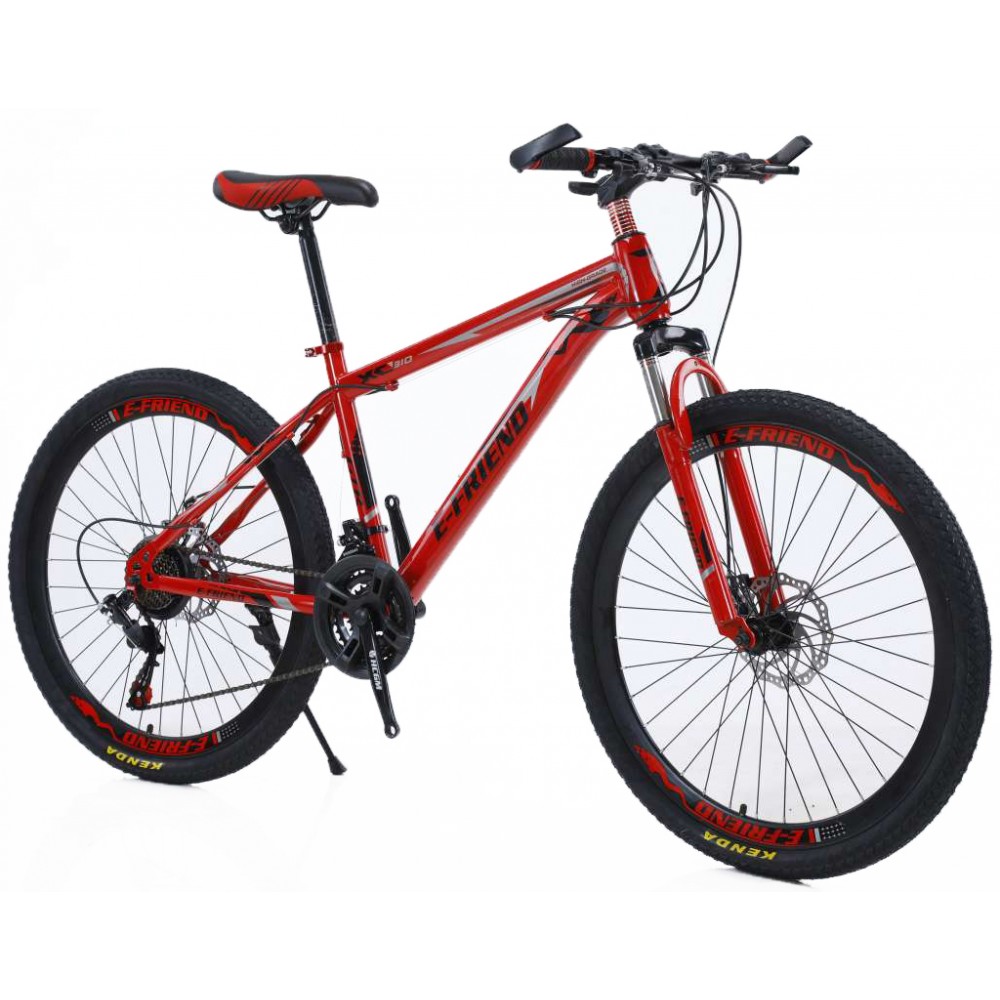 Bicycle Mountain Denver High - Grade 26 inches in red color with 21 speeds