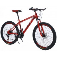 Bicycle Mountain Denver High - Grade 26 inches in red color with 21 speeds