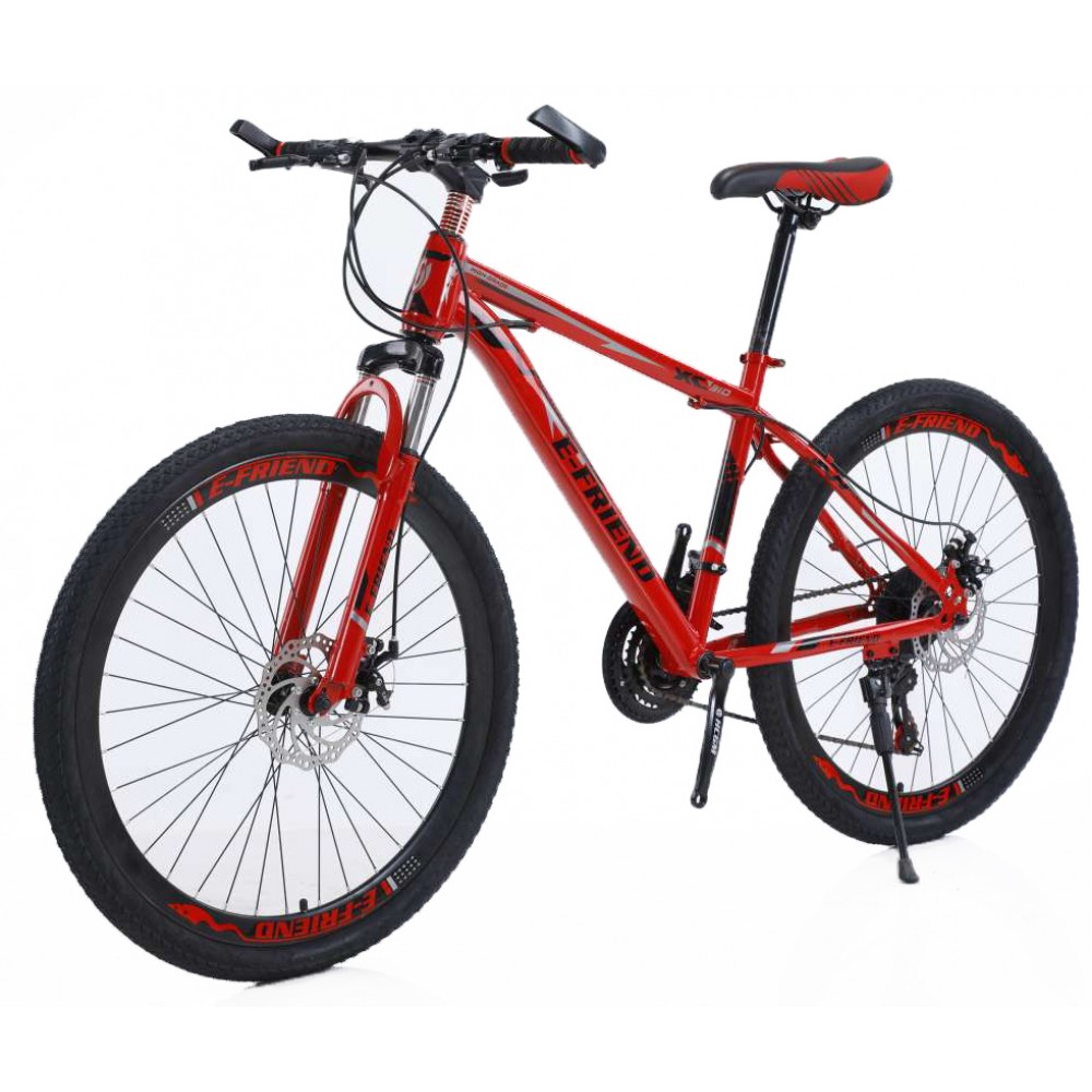 Bicycle Mountain Denver High - Grade 26 inches in red color with 21 speeds