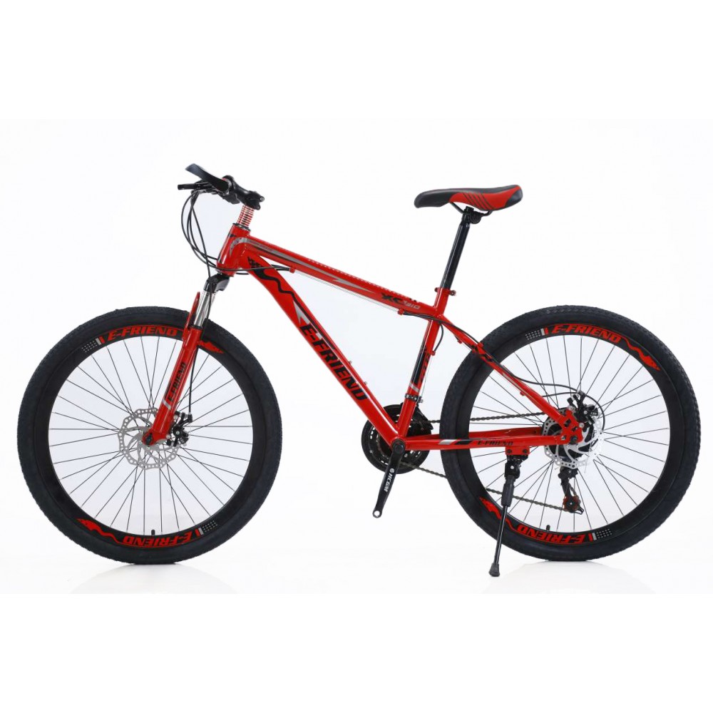 Bicycle Mountain Denver High - Grade 26 inches in red color with 21 speeds