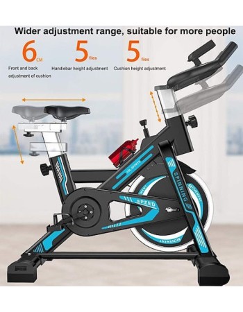 Ποδήλατο Γυμναστικής Delux με οθόνη LCD και μετρητή ταχύτητας απόστασης και θερμίδων Y8816