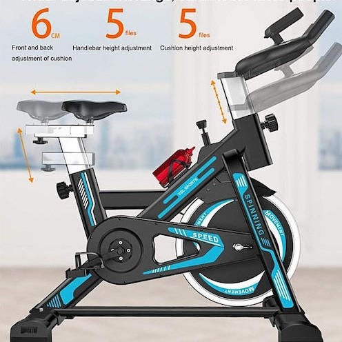 Ποδήλατο Γυμναστικής Delux με οθόνη LCD και μετρητή ταχύτητας απόστασης και θερμίδων Y8816