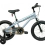 Παιδικό ποδήλατο 14 ίντσες με μεταλλικό σκελετό και βοηθητικές ρόδες σε γκρι