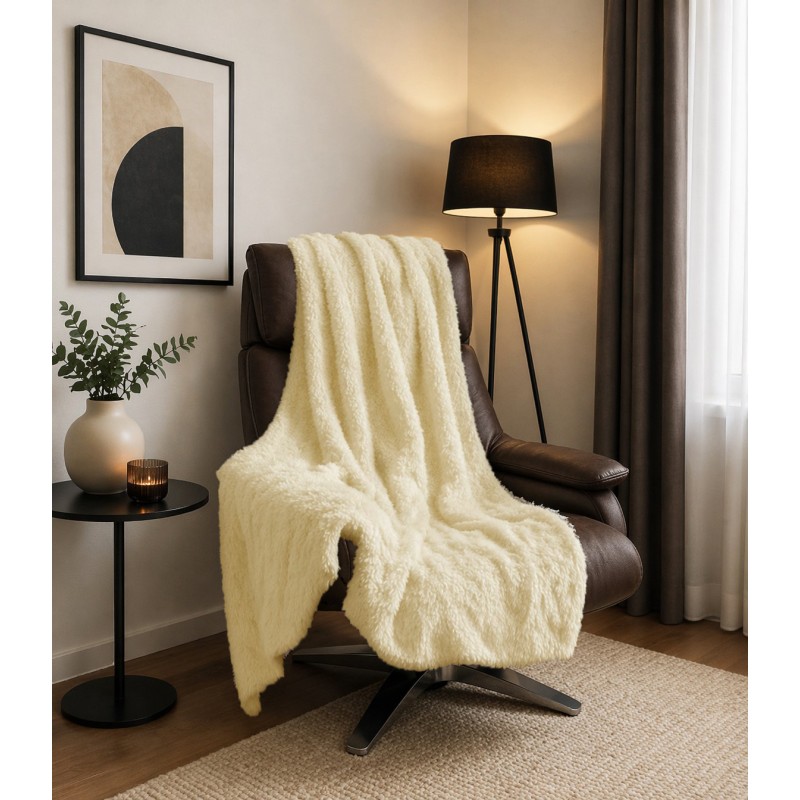 Σετ Ριχτάρια 3 τεμαχίων για διθέσιο, τριθέσιο καναπέ και πολυθρόνα σε κρεμ χρώμα