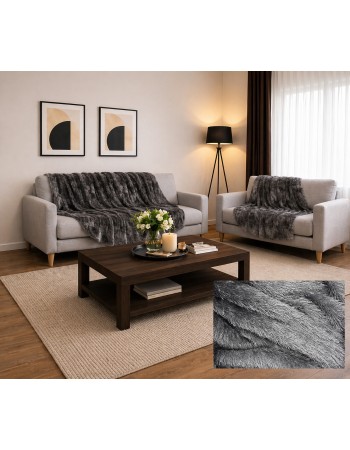 Σετ Ριχτάρια 2 τεμαχίων για διθέσιο και τριθέσιο καναπέ σε γκρι χρώμα