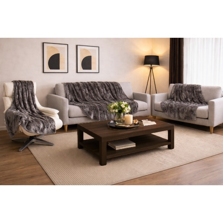 Σετ Ριχτάρια 3 τεμαχίων για διθέσιο, τριθέσιο καναπέ και πολυθρόνα σε γκρι χρώμα