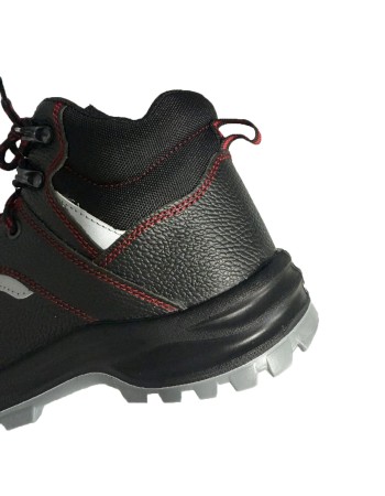 Μποτάκι εργασίας ασφαλείας αντιολισθητικό S3 και oil resistant μαύρο-κόκκινο