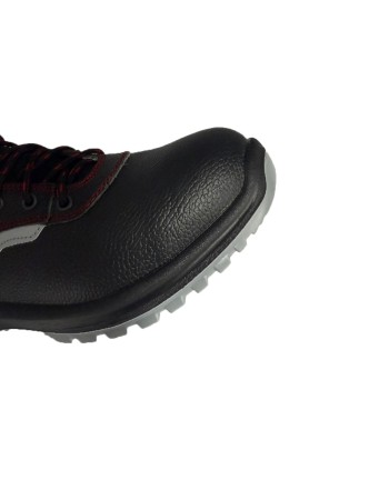 Μποτάκι εργασίας ασφαλείας αντιολισθητικό S3 και oil resistant μαύρο-κόκκινο