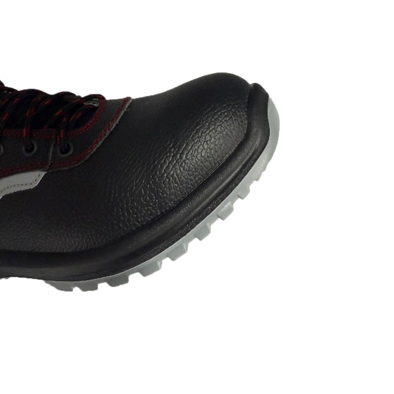 Μποτάκι εργασίας ασφαλείας αντιολισθητικό S3 και oil resistant μαύρο-κόκκινο